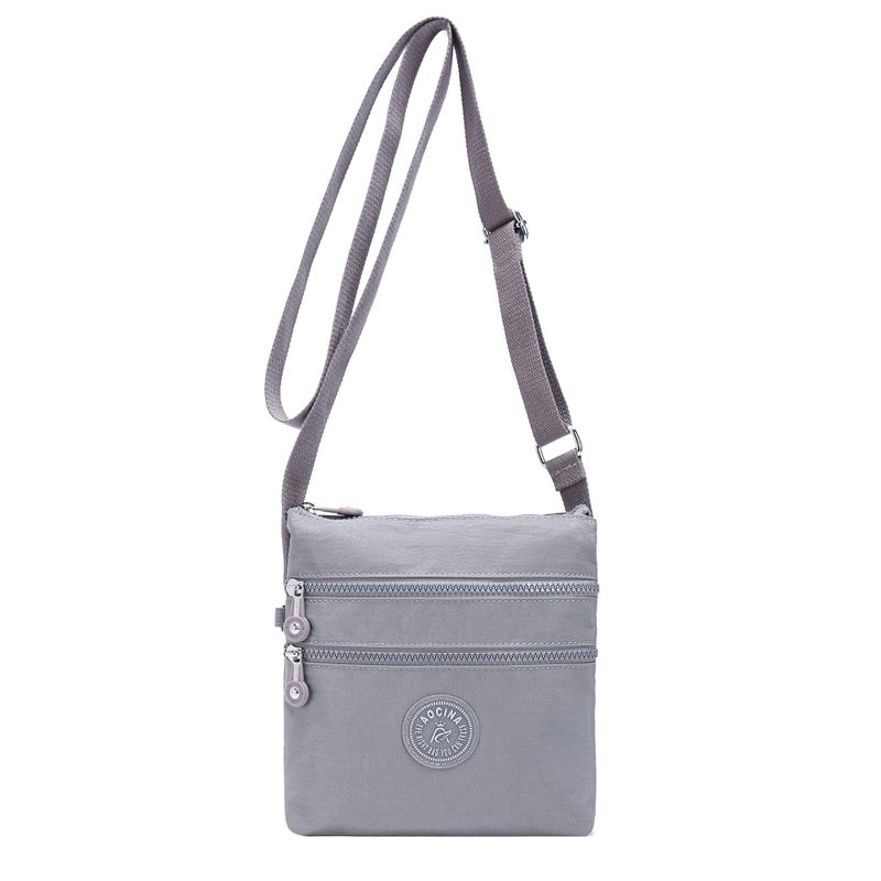 AOCINA Nylon Crossbody Bags for Women Multi Pocket Small Cross Body Purse Lightweight Travel Phone Purses Shoulder Handbags - Image 1